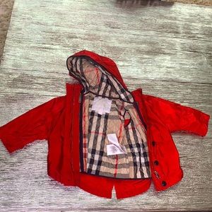 Girls Burberry Detachable Jacket w/ Hood